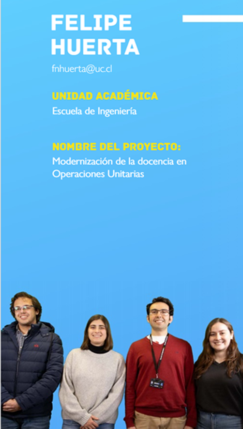 En la imagen se muestra al equipo docente a cargo de ejecutar el proyecto.