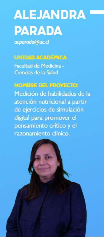 En la imagen 1 se muestra a Alejandra Parada, coordinadora del proyecto.